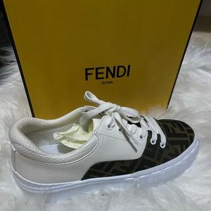 SOLD-NWT Fendi 38 Logo sneakers (box not included)